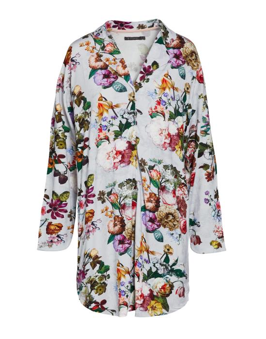 ESSENZA Lindy Fleur Grau Nachthemd M