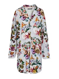 ESSENZA Lindy Fleur Grau Nachthemd M