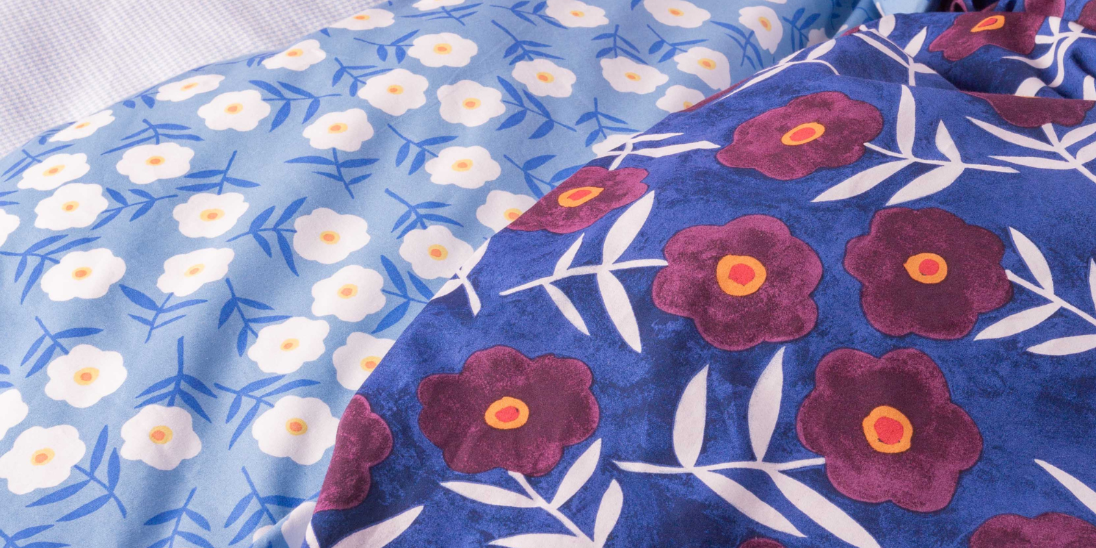 ESSENZA & CO Blooming Ballet Marine blue Bettw&auml;sche 135 x 200 cm