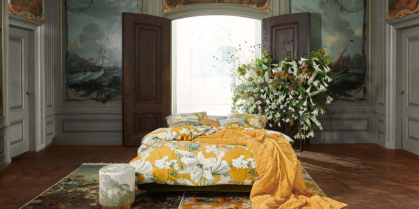 ESSENZA Rosalee Senfgelb Bettwäsche 135 x 200 cm