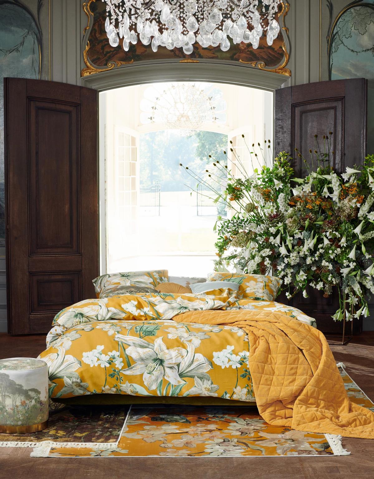 ESSENZA Rosalee Senfgelb Bettwäsche 135 x 200 cm