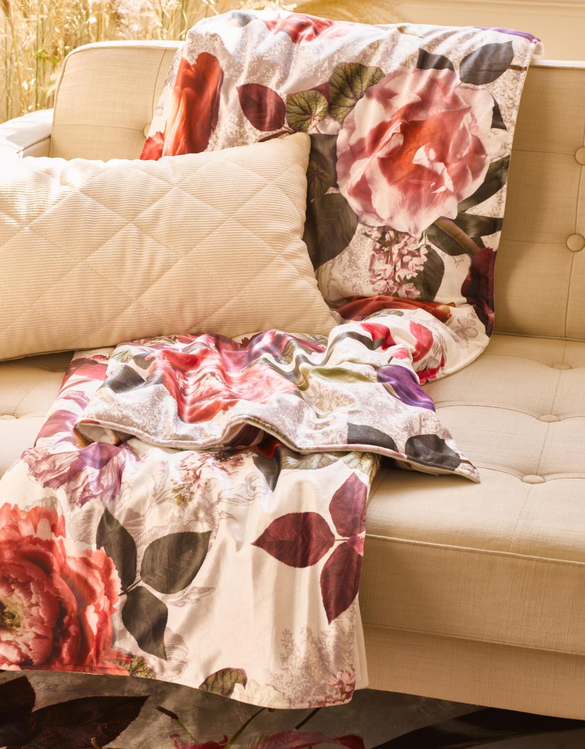 ESSENZA Scarlett Vanilla Plaid 135 x 170 cm
